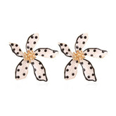 Sweet Big Flower Stud Earrings